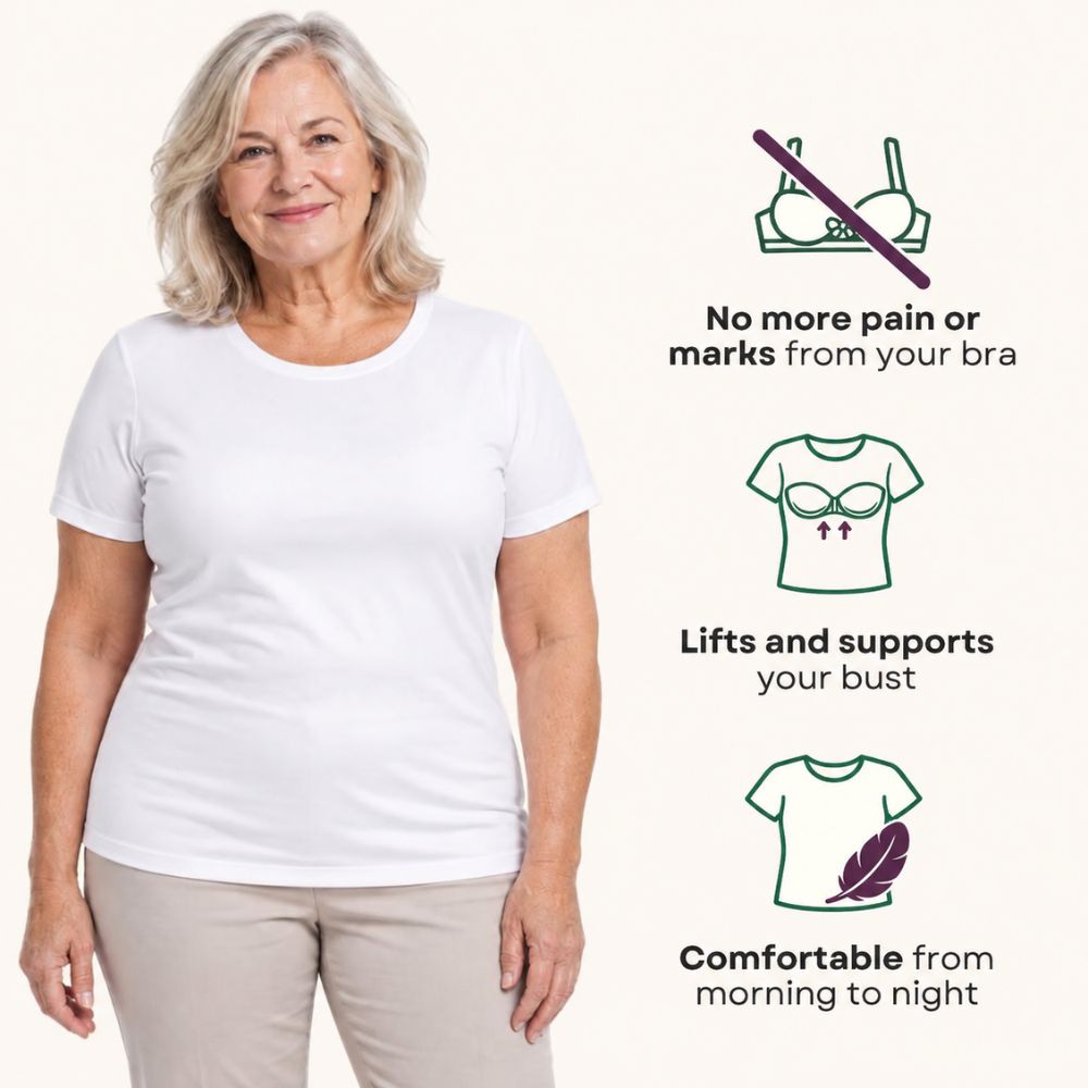 Built-In Bra Comfort T-Shirt