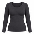 Built-In Bra Long Sleeve Comfort T-Shirt