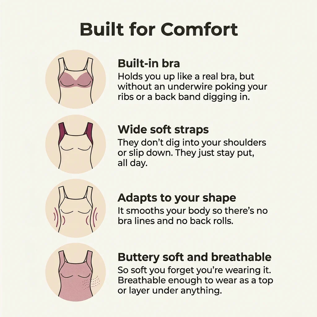 Built-In Bra Comfort Shaper Tank 1